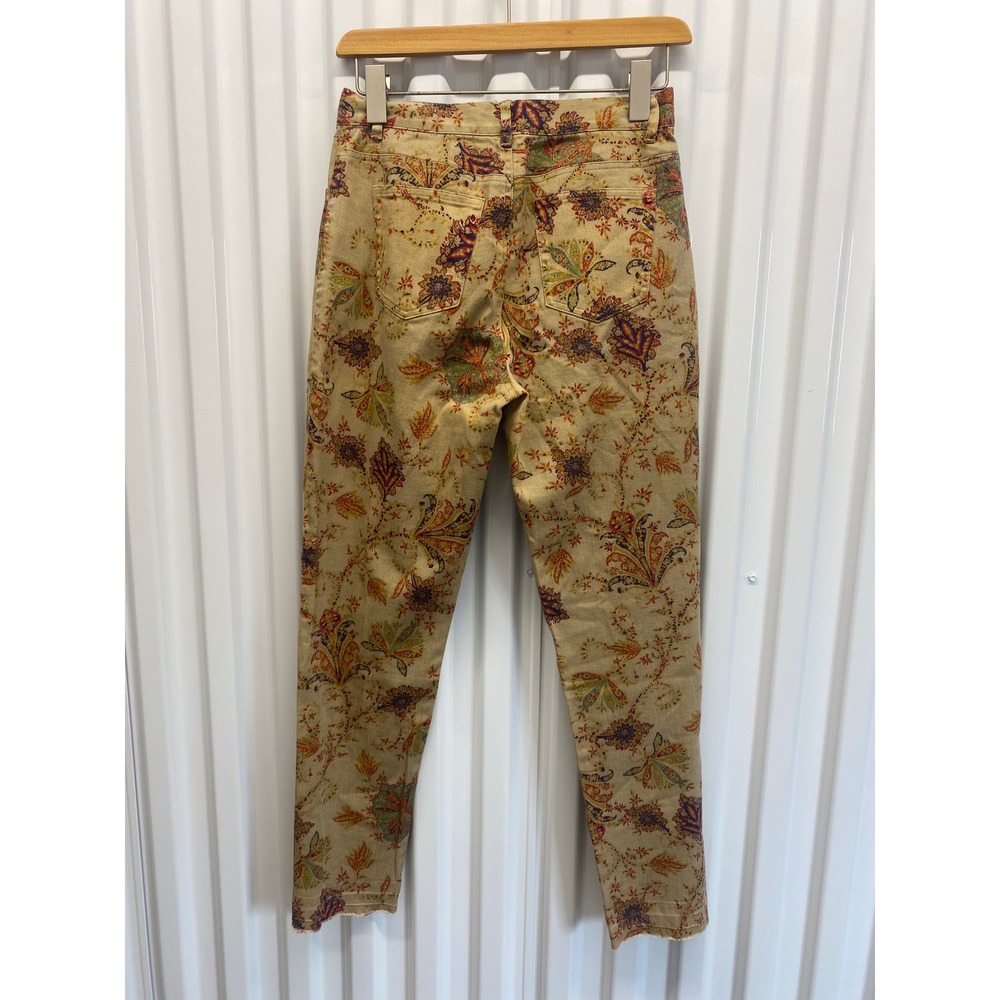 Lauren Ralph Lauren Slim Leg Pants Womens 2P Floral Paisley Western Boho Artsy - Picture 2 of 7